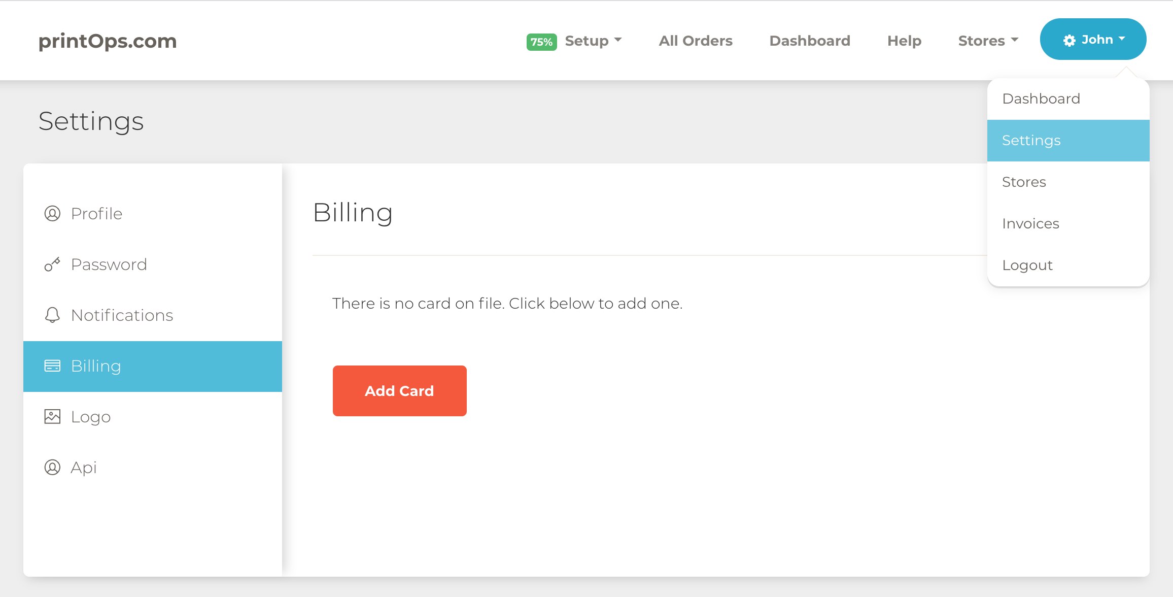 Billing Page
